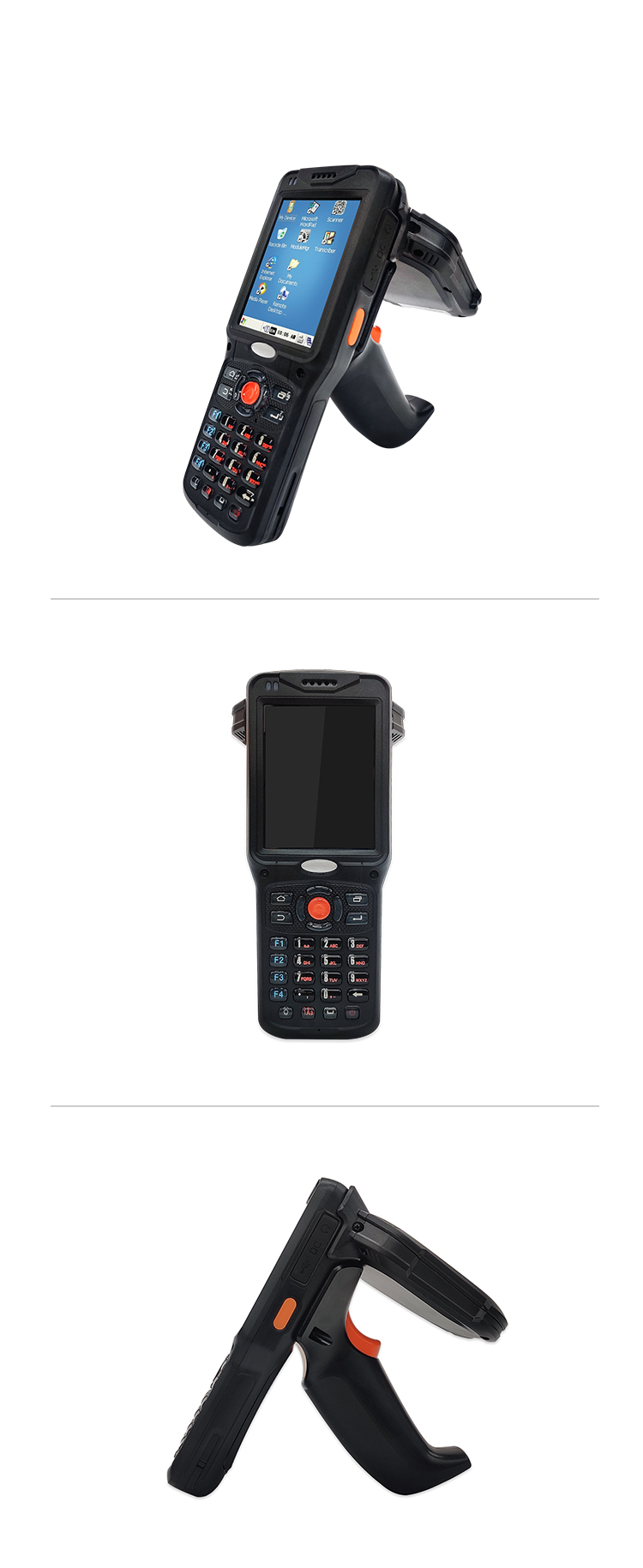 Handheld RFID Reader Has Number Keyboard For Warehouse Management 13.56MHz PDA